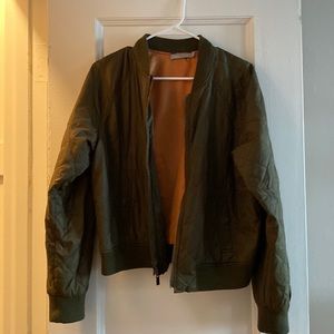 Vince green bomber jacket